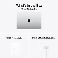 Apple MacBook Pro 16.2" (Fall 2024) - Silver (Apple M4 Pro / 48GB RAM / 512GB SSD) - French