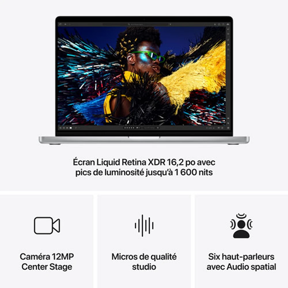 Apple MacBook Pro 16.2" (Fall 2024) - Silver (Apple M4 Pro / 48GB RAM / 512GB SSD) - French