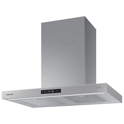 Open Box - Samsung Bespoke 30" Wall Mount Range Hood (NK30CB700WCGAA) - Grey Glass - Scratch & Dent