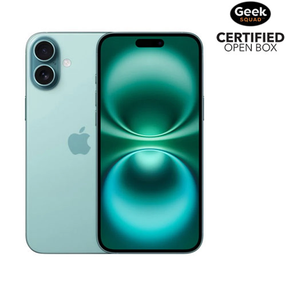 Boîte ouverte - iPhone 16 Plus de 128 Go d'Apple - Sarcelle - Déverrouillé