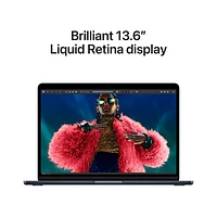 MacBook Air de 13,6 po avec Touch ID d'Apple (2022) - Minuit (M2 d'Apple/RAM 16 Go/SSD 256 Go) - Anglais