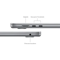 Apple MacBook Air 15.3" w/ Touch ID (Fall 2024) - Space Grey (Apple M3 / 24GB RAM / 512GB SSD) - English