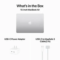 MacBook Air de 15,3 po avec Touch ID d'Apple (automne 2024) - Argenté (M3 d'Apple/RAM 24 Go/SSD 512 Go) - Français