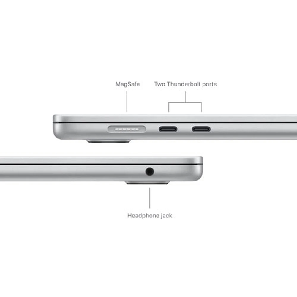 MacBook Air de 15,3 po avec Touch ID d'Apple (automne 2024) - Argenté (M3 d'Apple/RAM 24 Go/SSD 512 Go) - Français