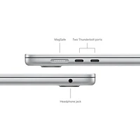 MacBook Air de 15,3 po avec Touch ID d'Apple (automne 2024) - Argenté (M3 d'Apple/RAM 24 Go/SSD 512 Go) - Français