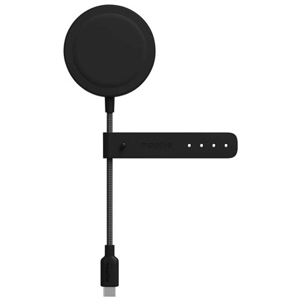 Tapis de chargement magnétique sans fil Qi2 de 15 W de Mophie - Noir