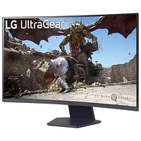 LG UltraGear 32" QHD 1440p 180Hz 1ms GTG Curved VA LED FreeSync Gaming Monitor (32GS60QX-B) - Purple Grey