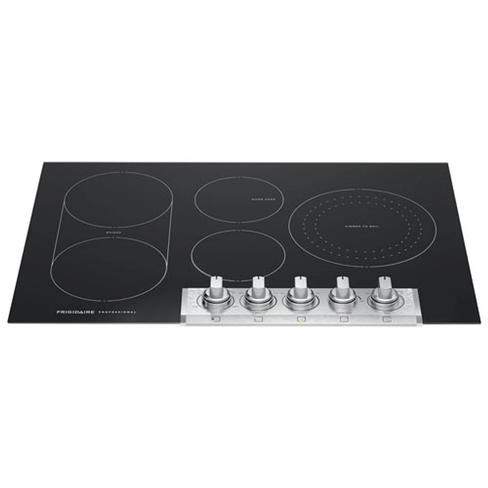 Surface de cuisson électrique de 30 po à 5 éléments Professional de Frigidaire (PCCE3080AF) - Acier inoxydable noir résistant aux taches