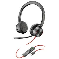 HP Poly Blackwire 8225 On-Ear Noise Cancelling Headset - Black