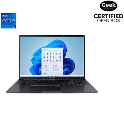 Open Box - ASUS Vivobook 16" Laptop - Indie Black (Intel Core i7-1255U/16GB RAM/512GB SSD)