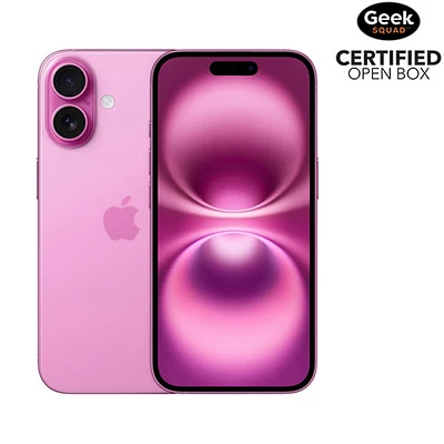 Boîte ouverte - iPhone 16 de 128 Go d'Apple - Rose - Déverrouillé