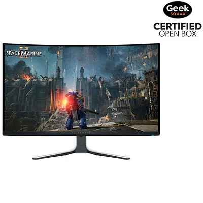 Boîte ouverte - Moniteur de jeu QD-DELO incurvé UHD 4K 240 Hz de 32 po Alienware avec temps de réponse de 0,03 ms (AW3225QF) - Lumière lunaire