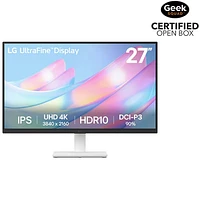 Open Box - LG UltraFine Monitor 27" 4K UHD 60Hz 5 ms IPS Monitor (27US500-W) - White