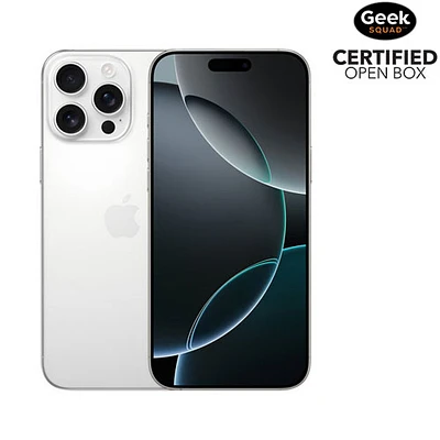 Open Box - Apple iPhone 16 Pro Max 512GB - White Titanium - Unlocked