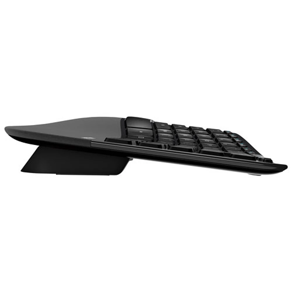 Clavier sans fil ergonomique sans pavé numérique Sculpt d'Incase conçu par Microsoft - Noir - Anglais - Exclusivité Best Buy