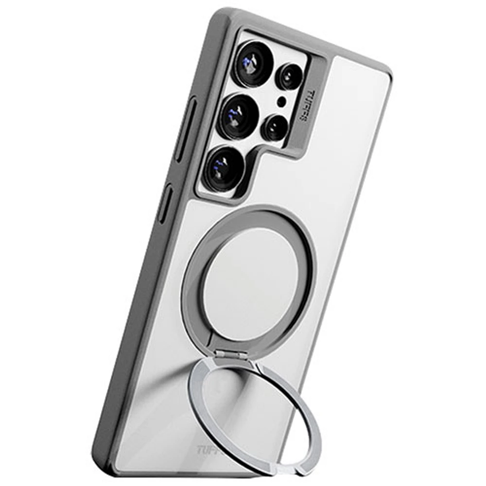 Étui robuste Glide360 Qi2 de TUFF8 pour Galaxy S25 Ultra - Gris