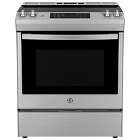 Open Box - GE Profile 30" 6.2 Cu. Ft. 5-Element Electric Air Fry Range (PCB905YVFS) - Scratch & Dent