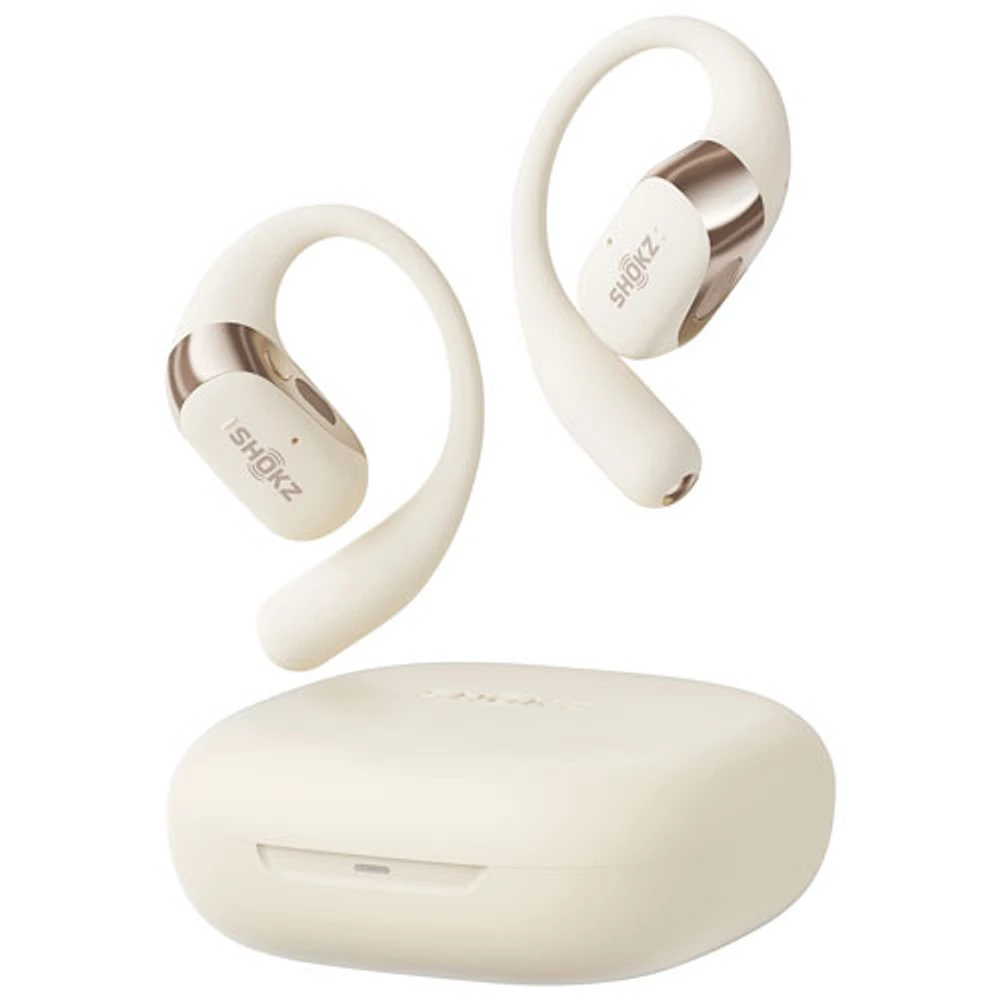 Écouteurs boutons 100 % sans fil OpenFit 2 de Shokz - Beige