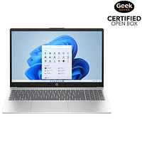 Boîte ouverte - Portable de 15,6 po de HP - Argenté naturel (Ryzen 7 7730U d'AMD/RAM 16 Go/SSD 512 Go/Windows 11 Home)