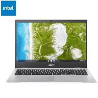 Chromebook de 15,6 po CX1500 d'ASUS - Argenté transparent (Celeron N4500 d'Intel/RAM 8 Go/SSD 128 Go/ChromeOS)