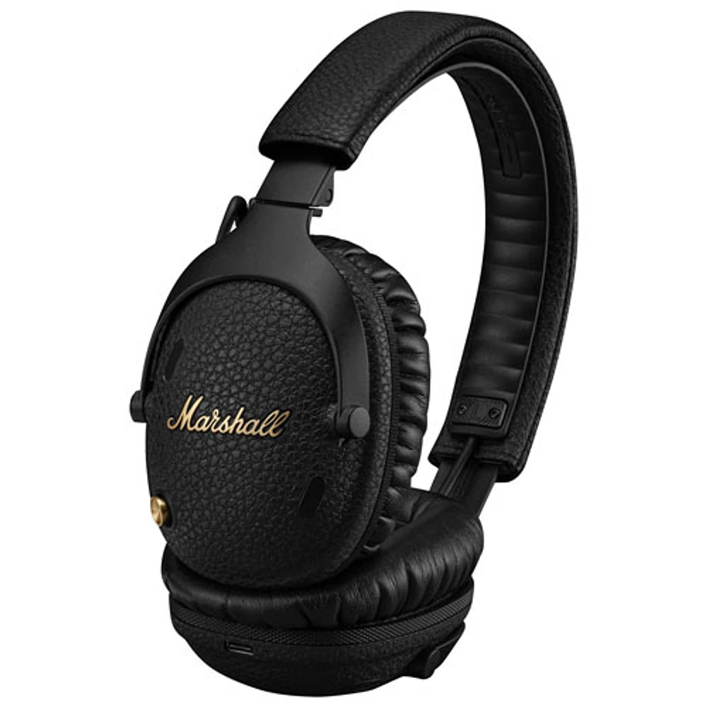Casque d'écoute Bluetooth à suppression du bruit Monitor III de Marshall - Noir/Laiton