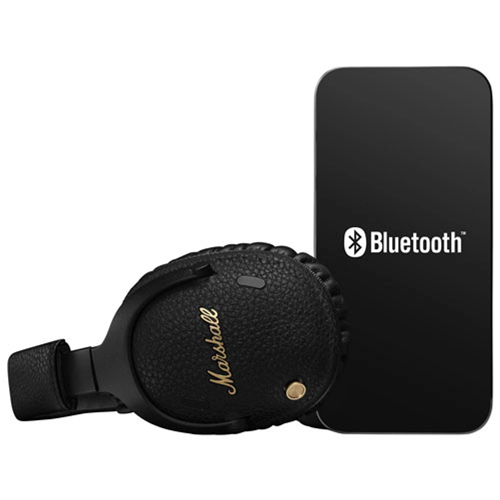 Casque d'écoute Bluetooth à suppression du bruit Monitor III de Marshall - Noir/Laiton