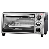 Black & Decker 4-Slice Toaster Oven - Silver/Black