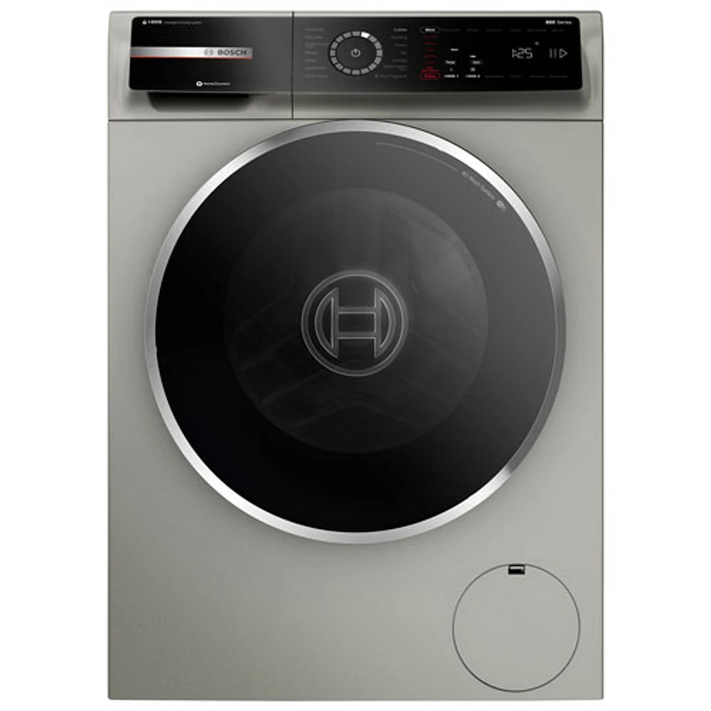 Laveuse à chargement frontal compacte haute efficacité de 2,4 pi³ série 800 de Bosch (WGB246AXUC) - Acier perlé