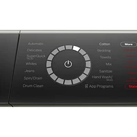 Laveuse à chargement frontal compacte haute efficacité de 2,4 pi³ série 800 de Bosch (WGB246AXUC) - Acier perlé