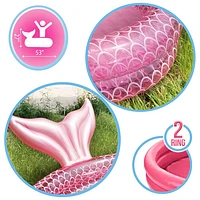 Splash Buddies Mermaid Inflatable Kiddie Pool (BH72360) - Pink