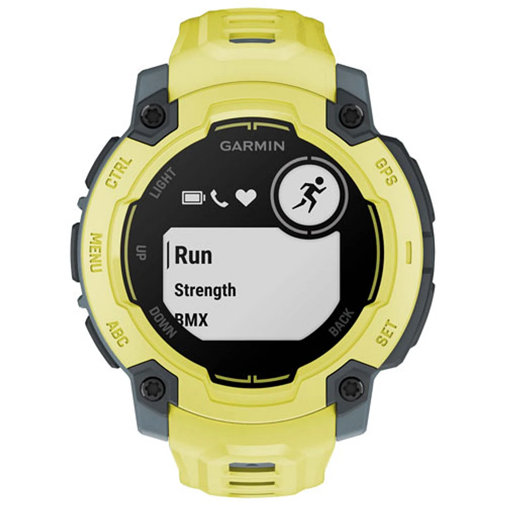 Montre intelligente multisport Bluetooth Instinct E de 45 mm de Garmin - Lime électrique