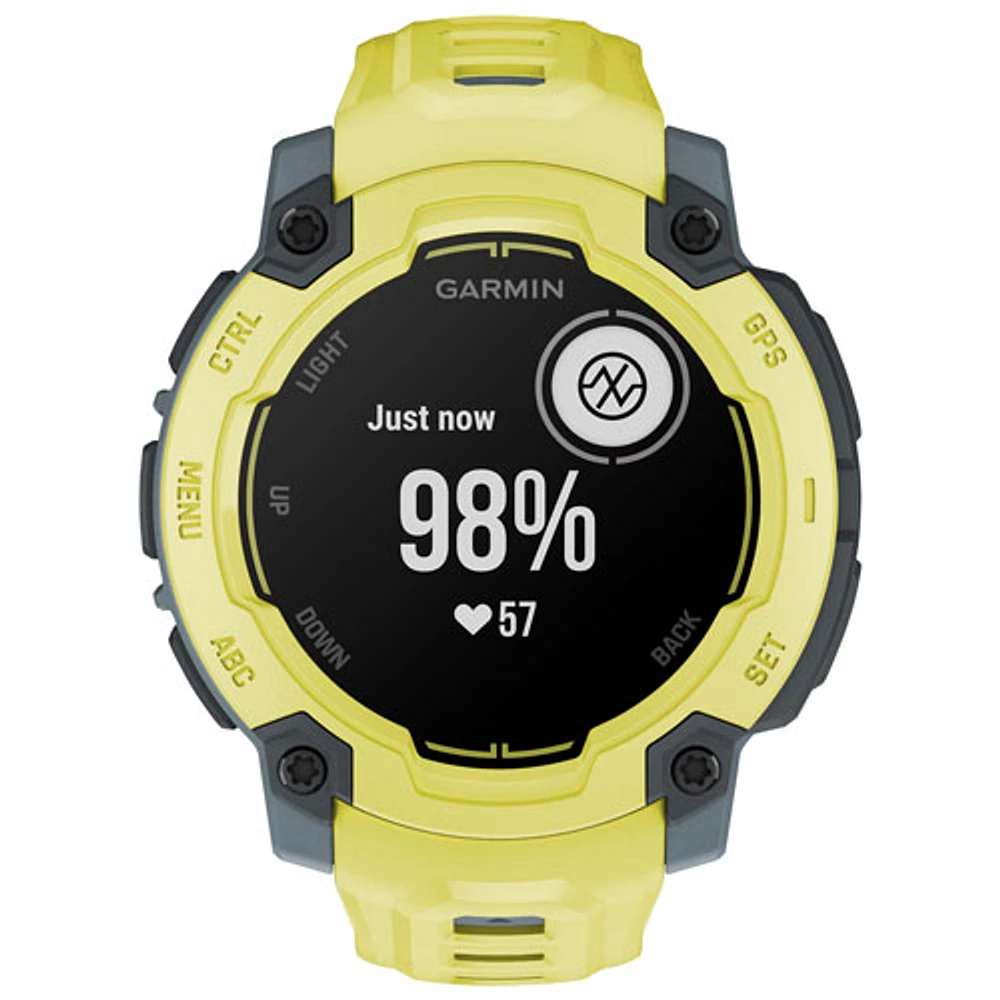 Montre intelligente multisport Bluetooth Instinct E de 45 mm de Garmin - Lime électrique