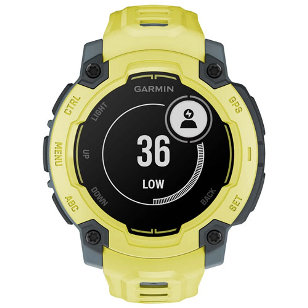 Montre intelligente multisport Bluetooth Instinct E de 45 mm de Garmin - Lime électrique