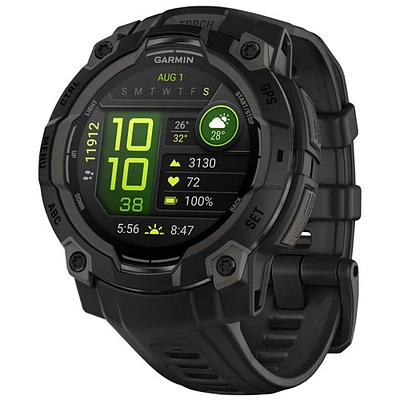 Garmin Instinct 3 AMOLED 45mm Bluetooth Multisport Smartwatch - Black