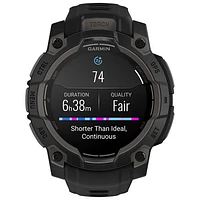 Garmin Instinct 3 AMOLED 45mm Bluetooth Multisport Smartwatch - Black