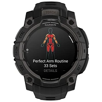 Garmin Instinct 3 AMOLED 45mm Bluetooth Multisport Smartwatch - Black