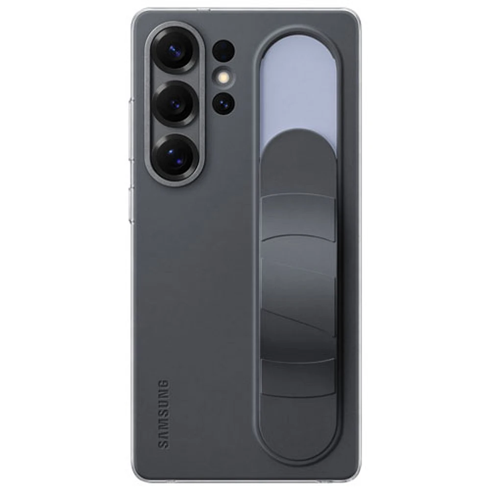 Étui souple ajusté Silicone Grip de Samsung pour Galaxy S25 Ultra - Noir