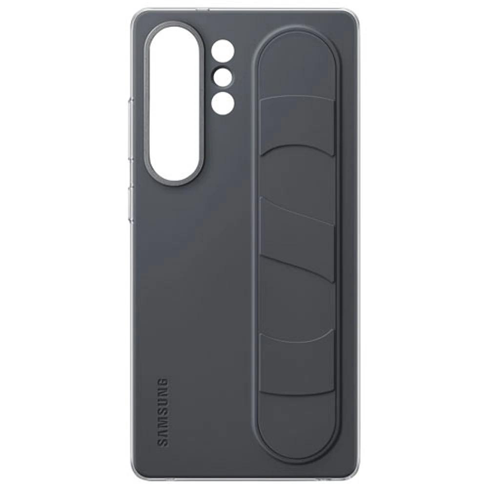 Étui souple ajusté Silicone Grip de Samsung pour Galaxy S25 Ultra - Noir