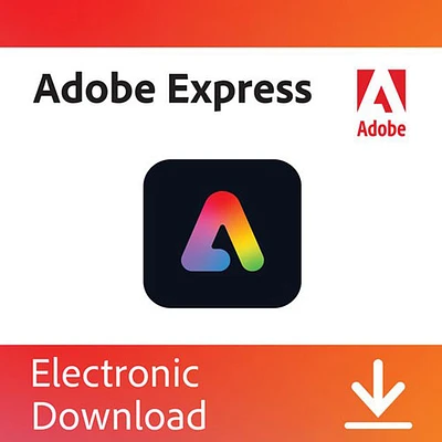 Adobe Express Premium (PC/Mac/Mobile) - 1 User - 1 Year - Digital Download
