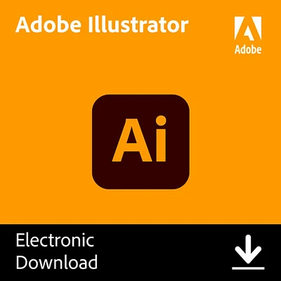 Adobe Illustrator (PC/Mac) - 1 User - 1 Year - Digital Download