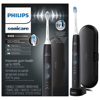 Philips Sonicare 5100 Electric Toothbrush (HX6850/60) - Black
