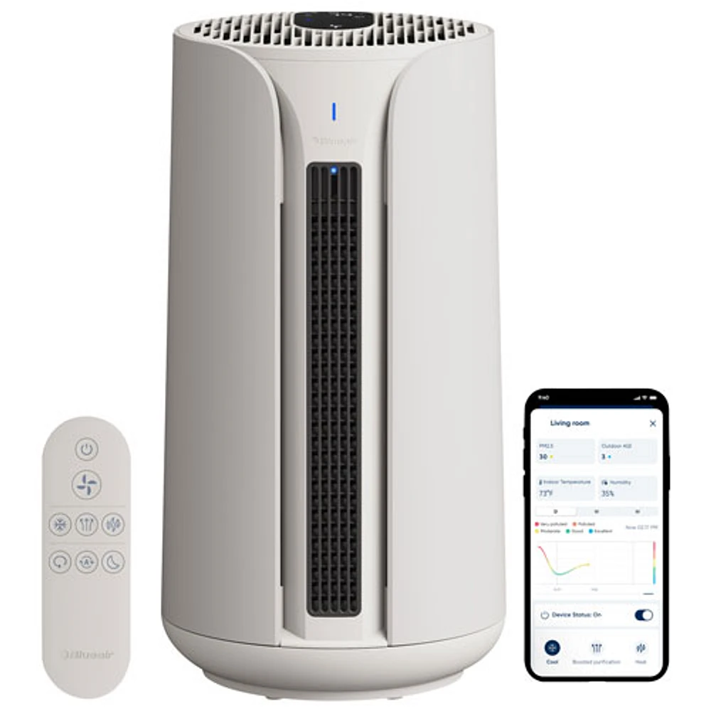 Blueair ComfortPure 3-in-1 Air Purifier - 840 sq. ft. - White/Grey