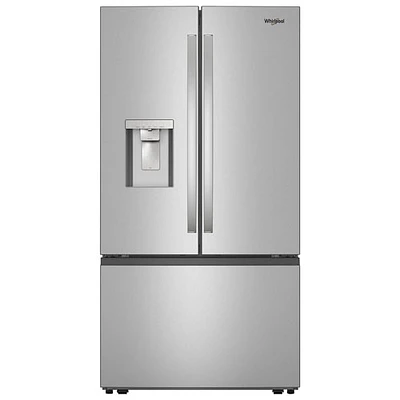 Réfrigérateur 2 portes 29,58 pi³ 36 po avec distributeur glaçons/eau de Whirlpool (WRFF3536SZ) - Inox