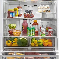 Whirlpool 36" 29.58 Cu. Ft. French Door Refrigerator with Water & Ice Dispenser (WRFF3536SZ) - Stainless Steel