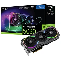 PNY NVIDIA GeForce RTX 5080 16GB GDDR7 Video Card