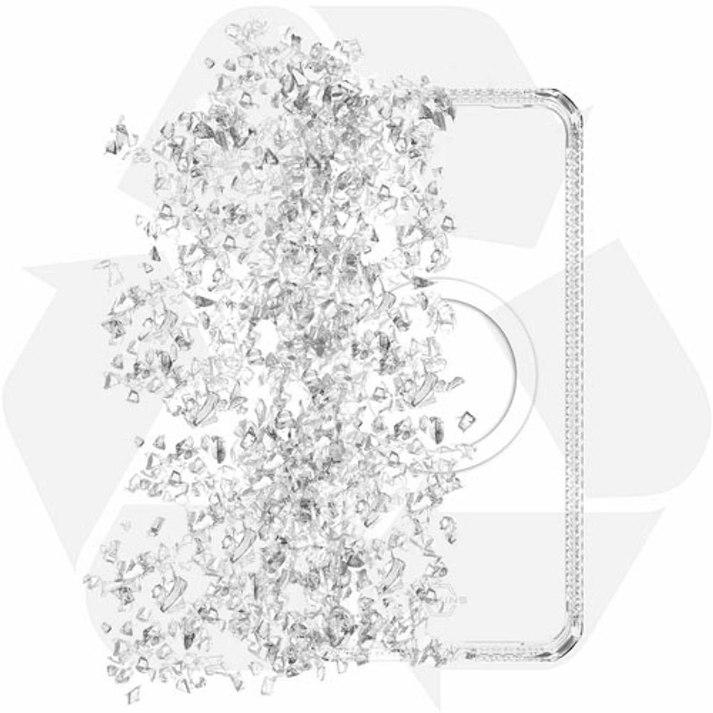 Itskins Hybrid_R Fitted Hard Shell Case for Galaxy S25 - Transparent