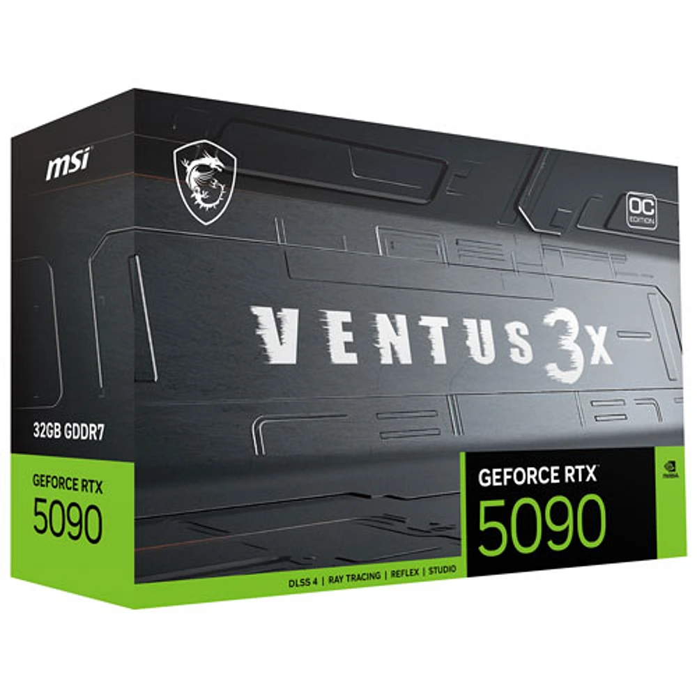 Carte graphique Ventus GeForce RTX 5090 32 Go GDDR7 de MSI
