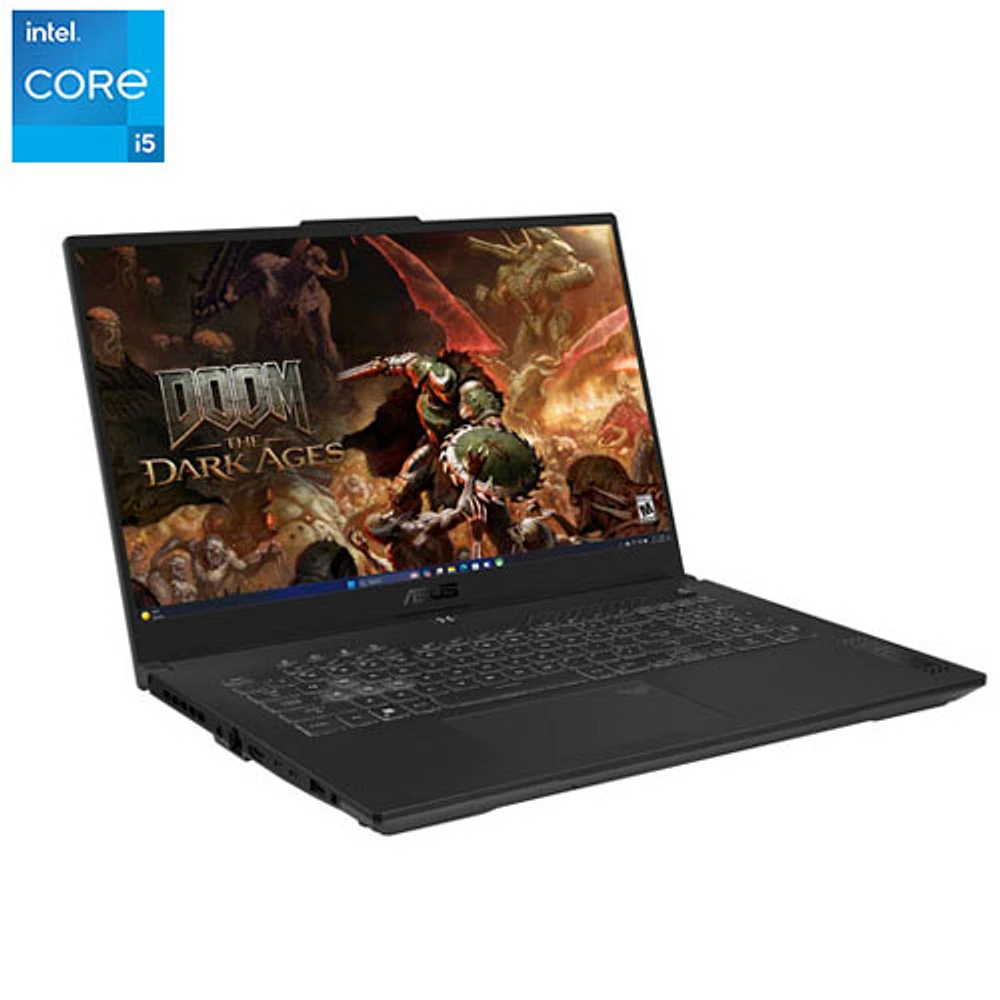 Portable de jeu 17,3 po TUF Gaming F17 d'ASUS - Gris méca (Core i5 210H Intel/RAM 16 Go/SSD 1 To/GeForce RTX 4050)
