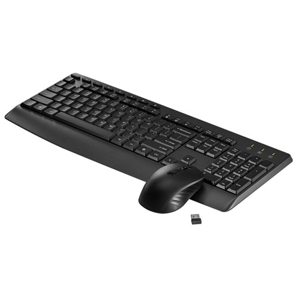 Ensemble clavier et souris ergonomiques sans fil 2,4G de Best Buy Essentials - Anglais