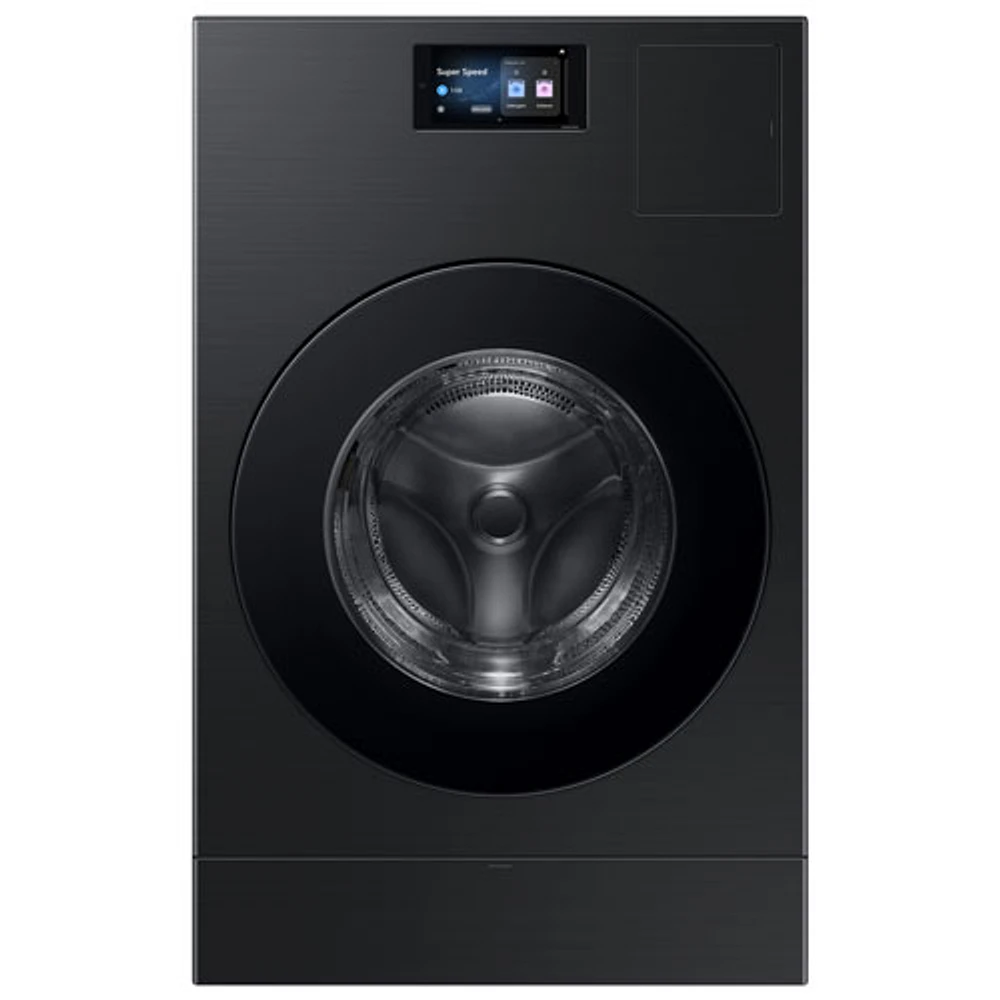 Duo laveuse-sécheuse électrique de 6,1 pi³ de Samsung (WD90F53AVBAC) - Noir brossé